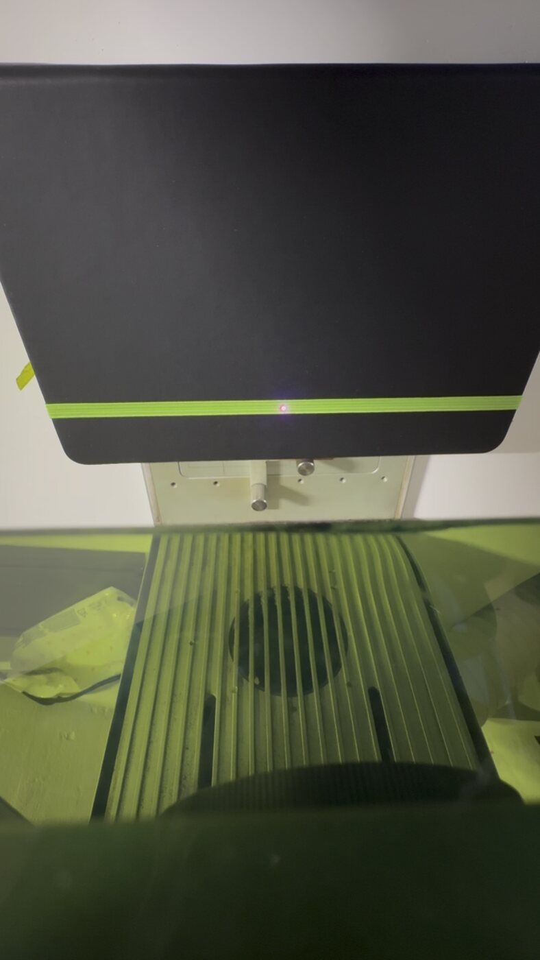 Blaulicht-Laser graviert PU-Leder